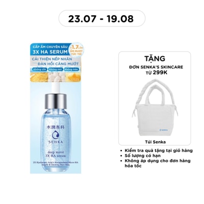 SENKA - Serum Senka Deep Moist 3X HA Cấp Ẩm Chuyên Sâu & Cải Thiện Nếp Nhăn 30ml image