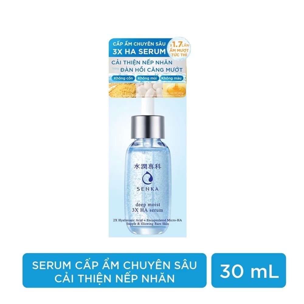 Serum Senka Deep Moist 3X HA Cấp Ẩm Chuyên Sâu & Cải Thiện Nếp Nhăn 30ml