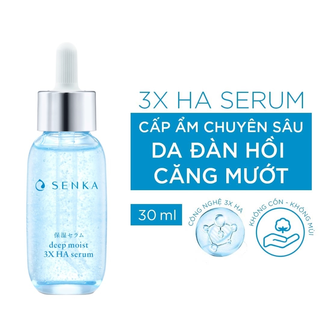 Serum Senka Deep Moist 3X HA Cấp Ẩm Chuyên Sâu & Cải Thiện Nếp Nhăn 30ml