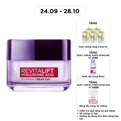 L'OREAL PARIS Revitalift Hyaluronic Acid Plumping Cream Day 50ml image