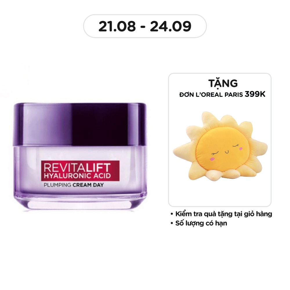 Kem Dưỡng Ban Ngày L'Oreal Paris Revitalift Hyaluronic Acid Plumping Cream Day Cấp Ẩm 50ml