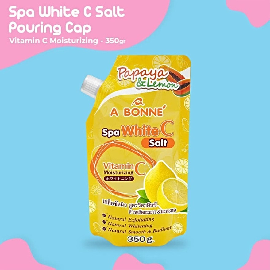 Muối Tắm Sữa A Bonne Spa Vitamin C Salt Chiết Xuất Chanh & Đu Đủ 350g