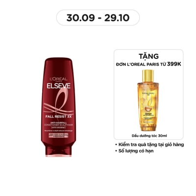 L'OREAL PARIS Dầu Xả L'Oréal Paris Elseve Fall Resist 3x Anti-Hairfall Giảm Gãy Rụng 265ml