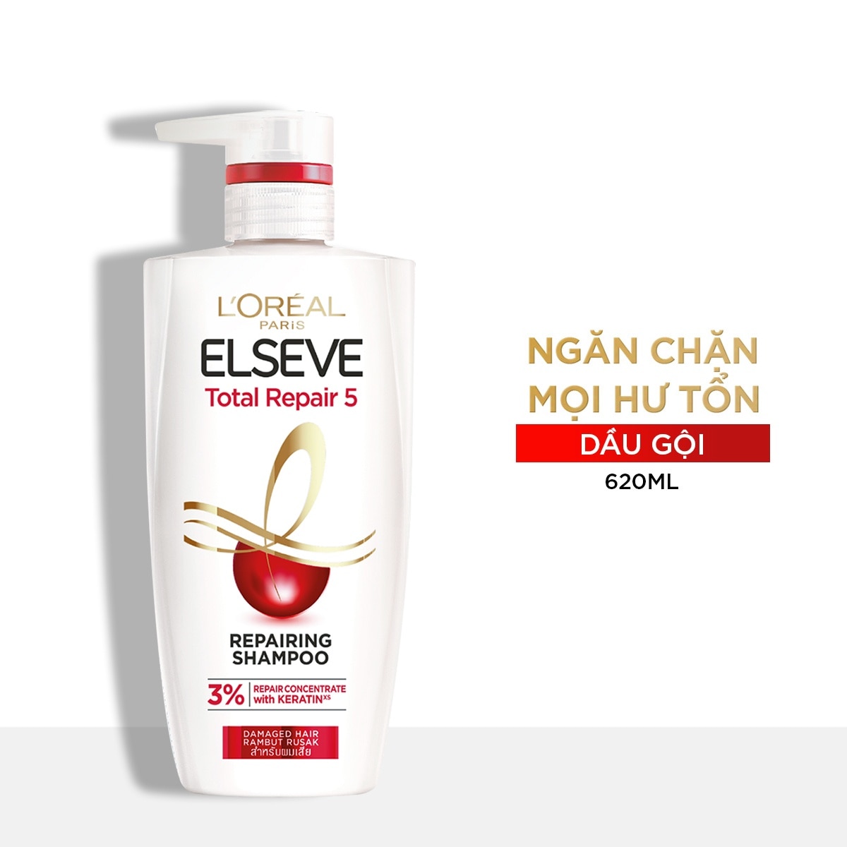 Elseve Total Repair 5 Repairing Shampoo 620ml