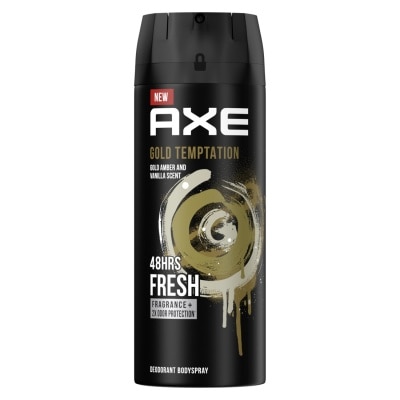 AXE Xịt Khử Mùi Axe Gold Temptation Hương Hổ Phách và Vanilla Trầm Ngọt 135ml