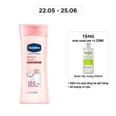 VASELINE Sữa Dưỡng Thể Vaseline Perfect Youth Anti-Aging Ngừa Lão Hóa 200ml