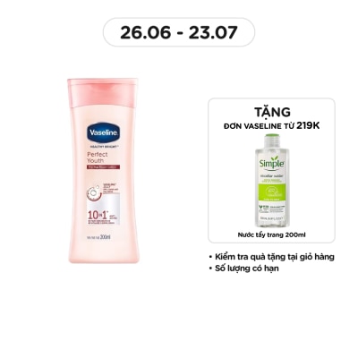 VASELINE Sữa Dưỡng Thể Vaseline Perfect Youth Anti-Aging Ngừa Lão Hóa 200ml