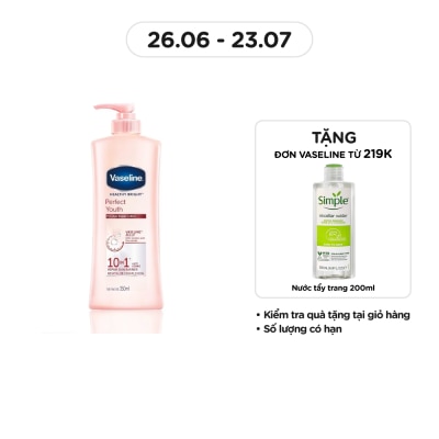 VASELINE Sữa Dưỡng Thể Vaseline Perfect Youth Anti-Aging Ngừa Lão Hóa 350ml