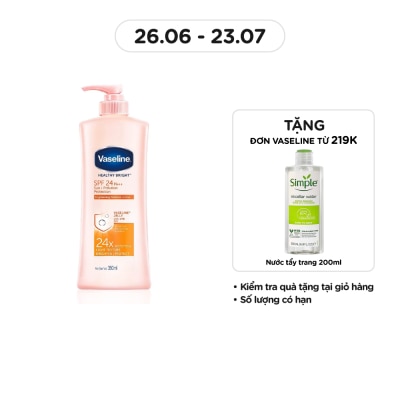 VASELINE Sữa Dưỡng Thể Vaseline Sun+ Pollution Protection SPF24 PA++ Chống Nắng và Dưỡng Sáng Da 350ml