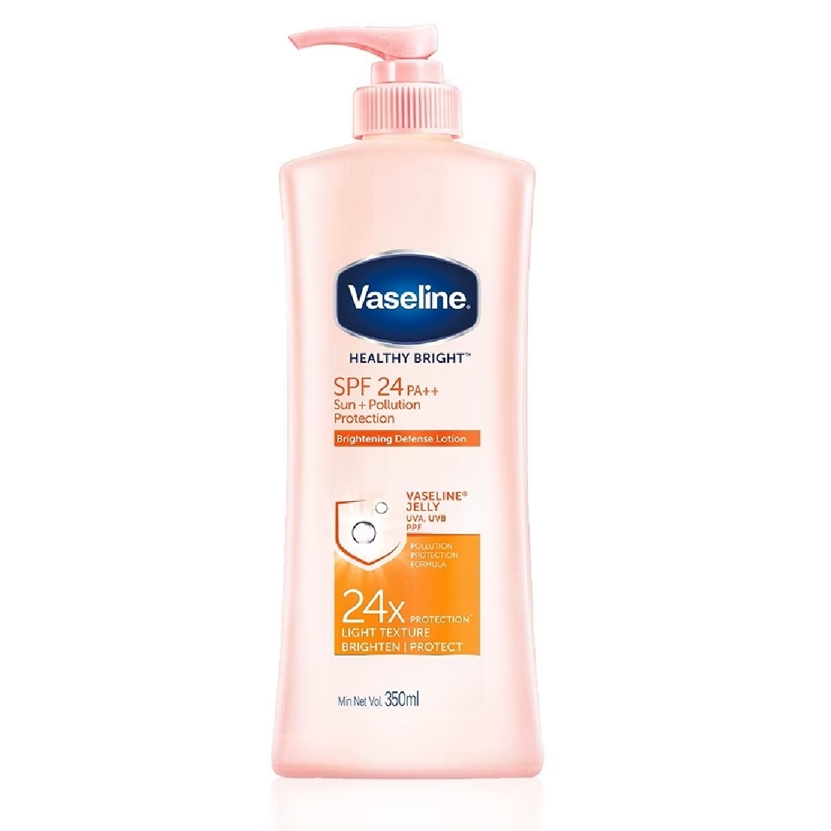 Sữa Dưỡng Thể Vaseline Sun+ Pollution Protection SPF24 PA++ Chống Nắng và Dưỡng Sáng Da 350ml