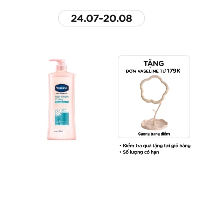 VASELINE Gel Dưỡng Thể Vaseline Fresh & Bright Cooling Dưỡng Sáng Mát Lạnh 350ml