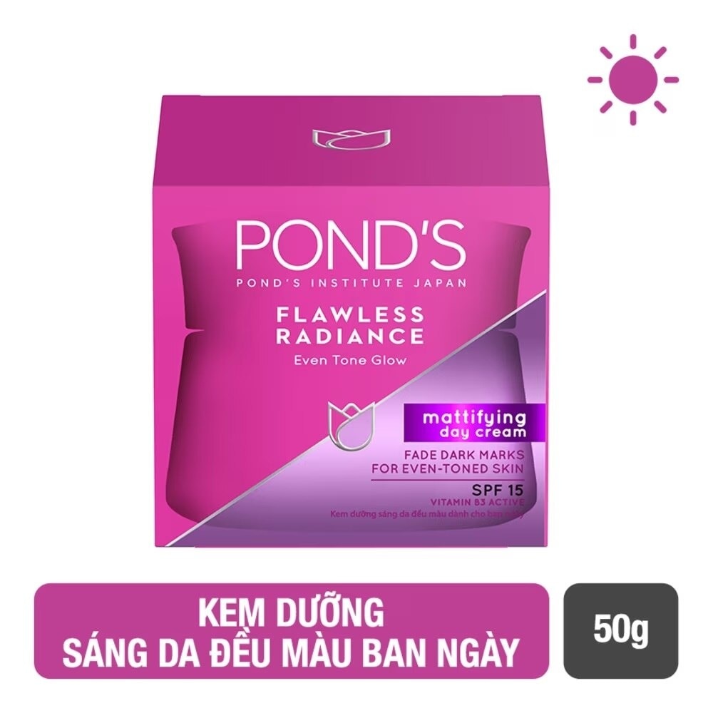 Kem Dưỡng Ẩm Ban Ngày Pond's Flawless Radiance Mattifying Day Cream SPF15 PA++ Làm Đều Màu Da 50g