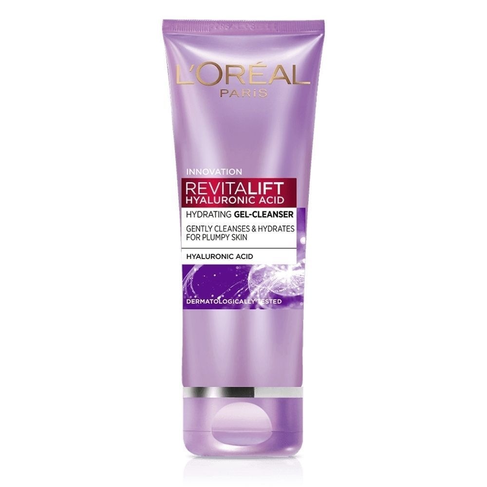 Sữa Rửa Mặt Dạng Gel L'Oreal Paris Revitalift Hyaluronic Acid Hydrating Giúp Sáng Mịn 100ml