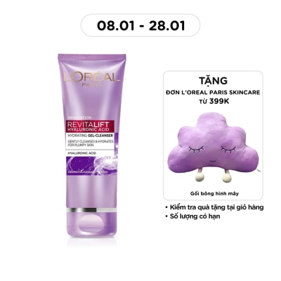 L'OREAL PARIS Revitalift Hyaluronic Acid Hydrating Gel-Cleanser 100ml