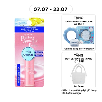 SENKA - Son Dưỡng Môi Senka Perfect Aqua Lip Balm Giúp Cấp Ẩm 4.5g