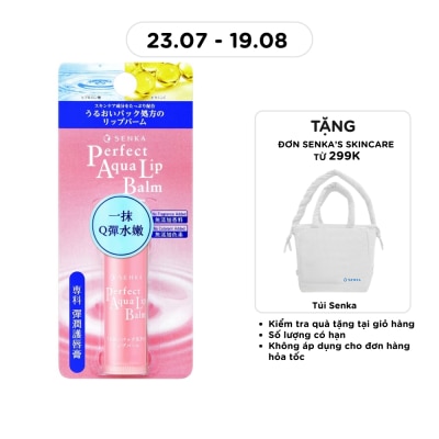 SENKA - Son Dưỡng Môi Senka Perfect Aqua Lip Balm Giúp Cấp Ẩm 4.5g image