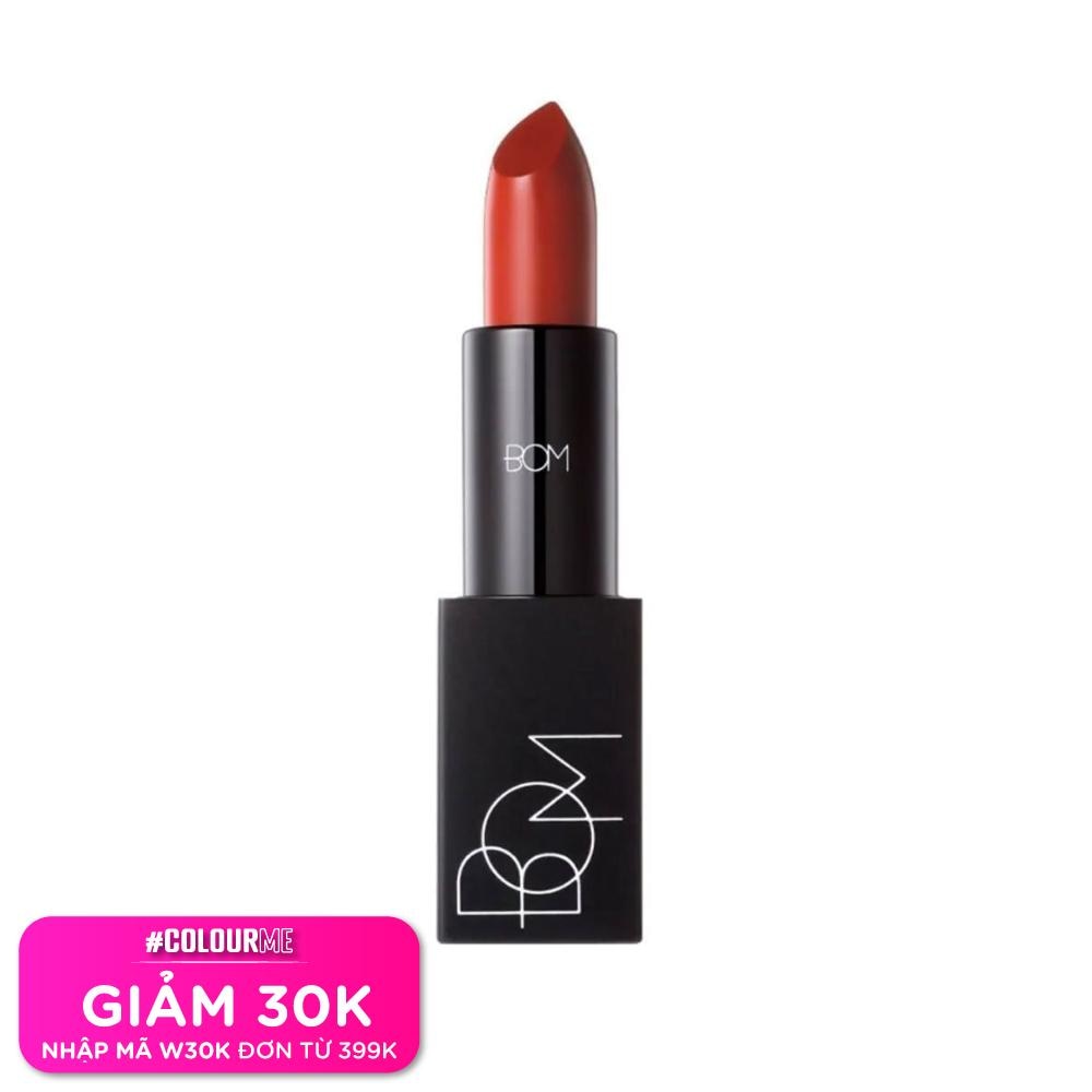 BOM Son Lì BOM My Lipstick 3.5g .#808 My Warm Red Đỏ Đất