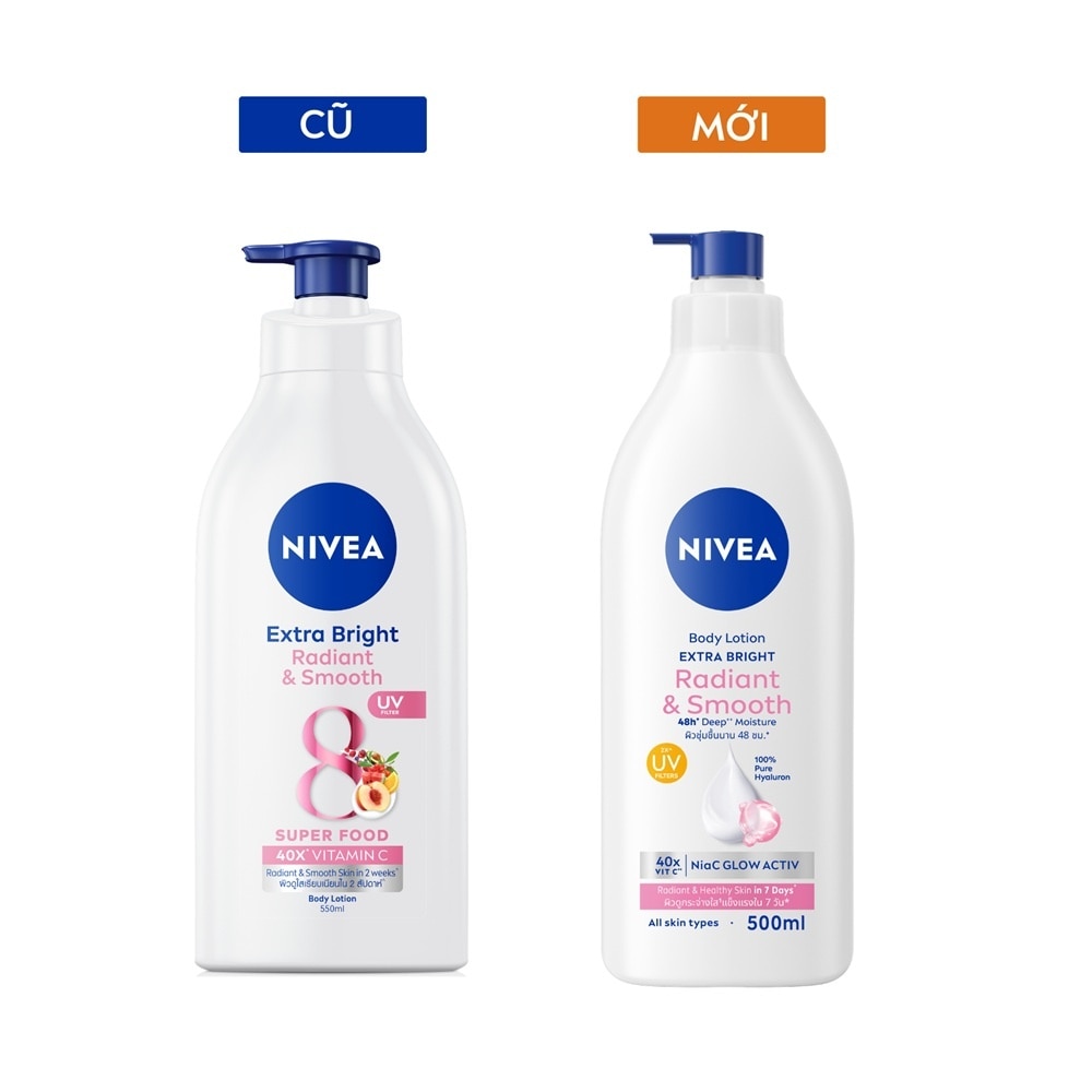 Sữa Dưỡng Thể Nivea Extra Bright Radiant & Smooth 500ml image