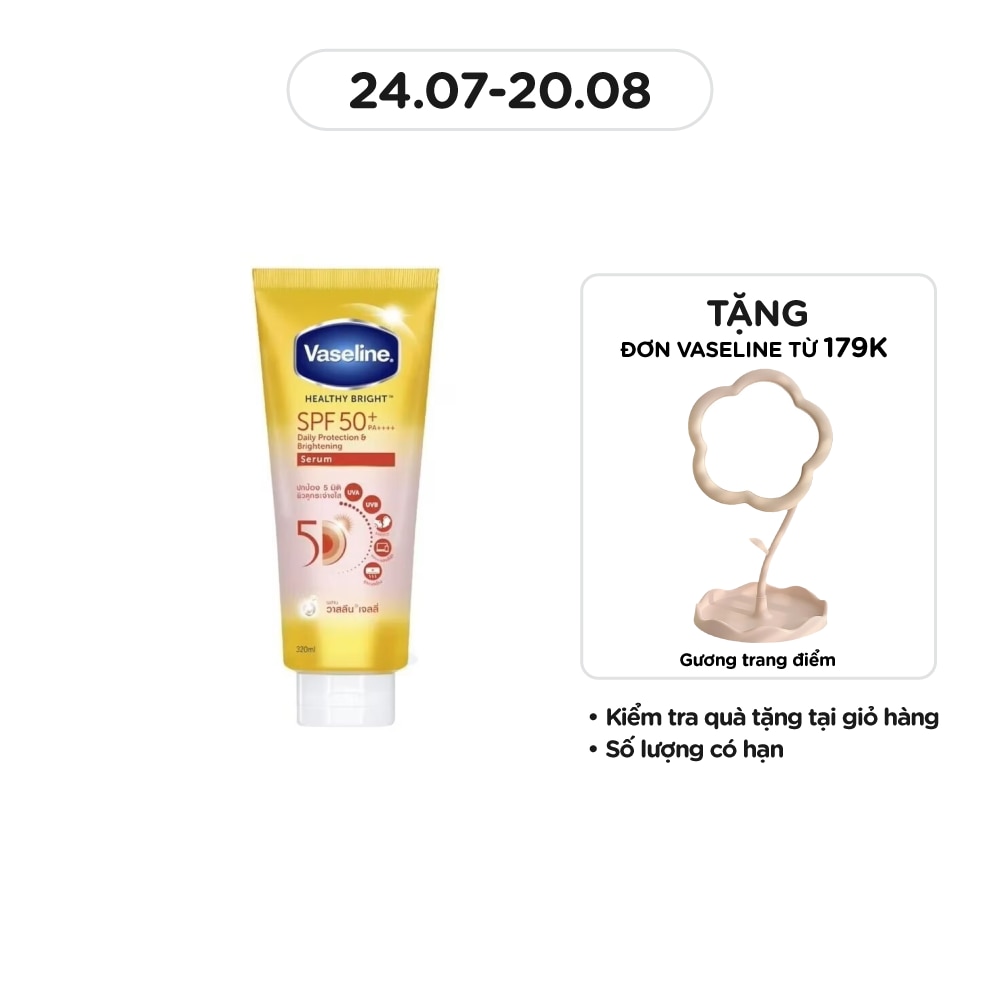 Tinh Chất Chống Nắng Toàn Thân Vaseline Brightening Serum SPF50+ PA++++ 300ml