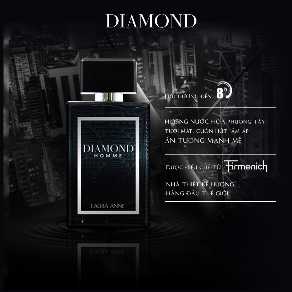 Perfume Diamond Homme 45ml .#Black