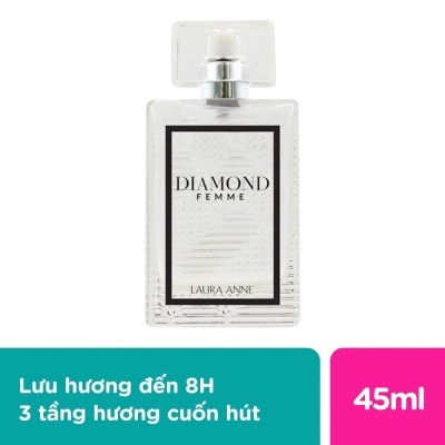 LAURA ANNE Perfume Diamond Femme 45ml .#White