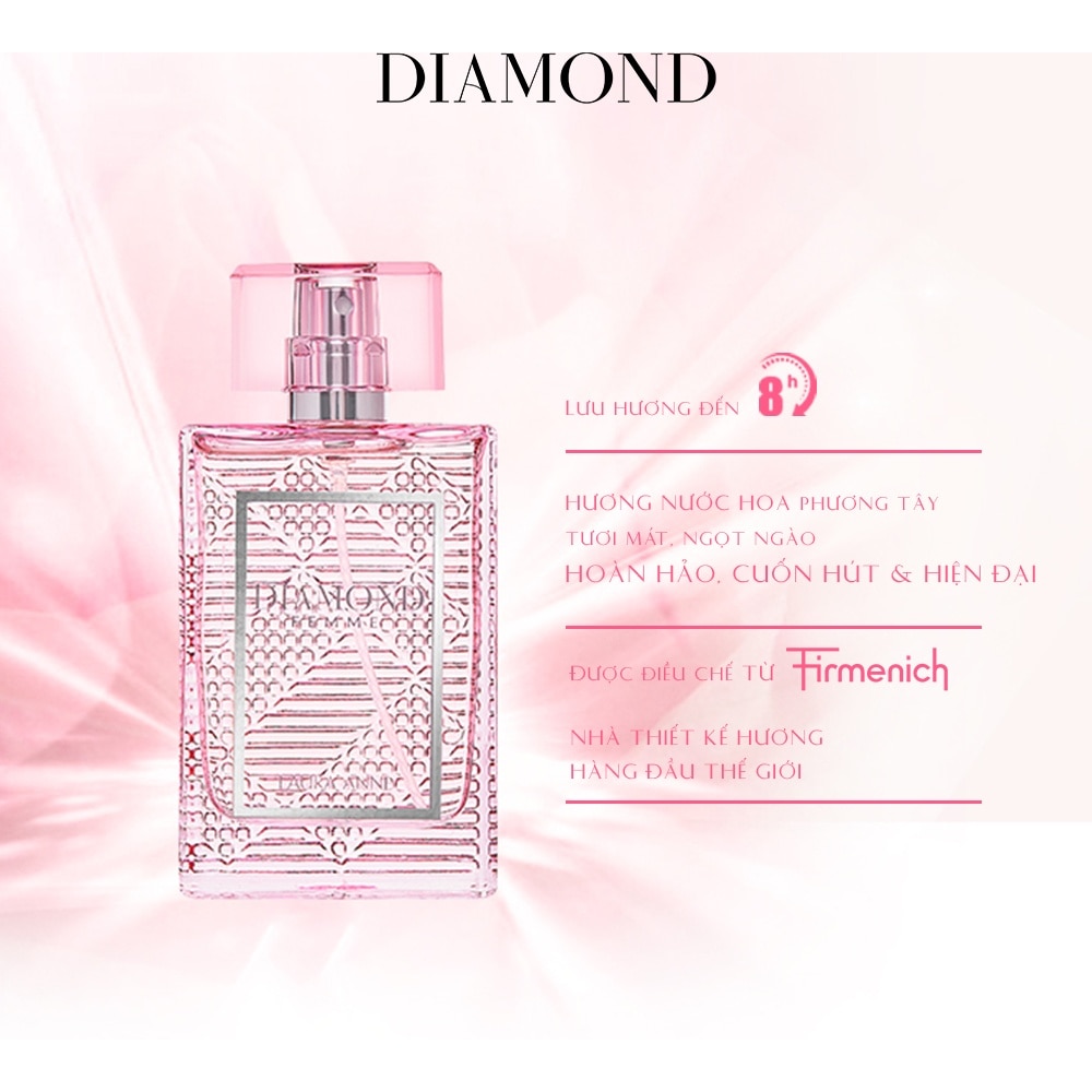 Perfume Diamond Femme 45ml .#Pink