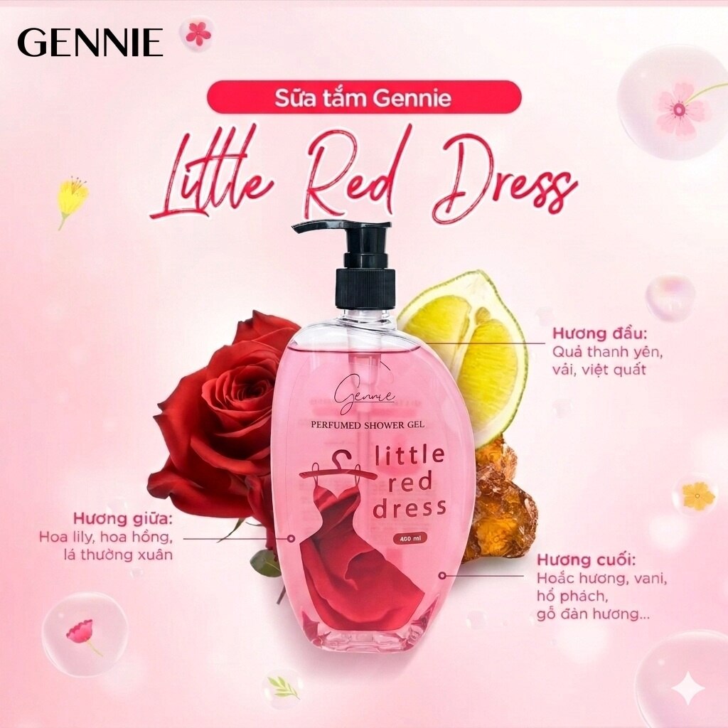 Little Red Dress Perfumed Shower Gel 450ml
