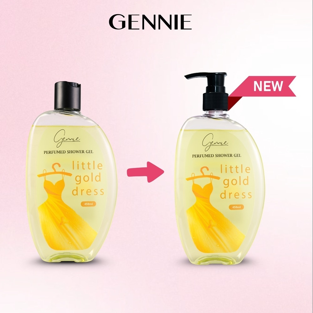 Sữa Tắm Nước Hoa Gennie Little Gold Dress Shower Gel Phóng Khoáng và Sôi Nổi 450ml