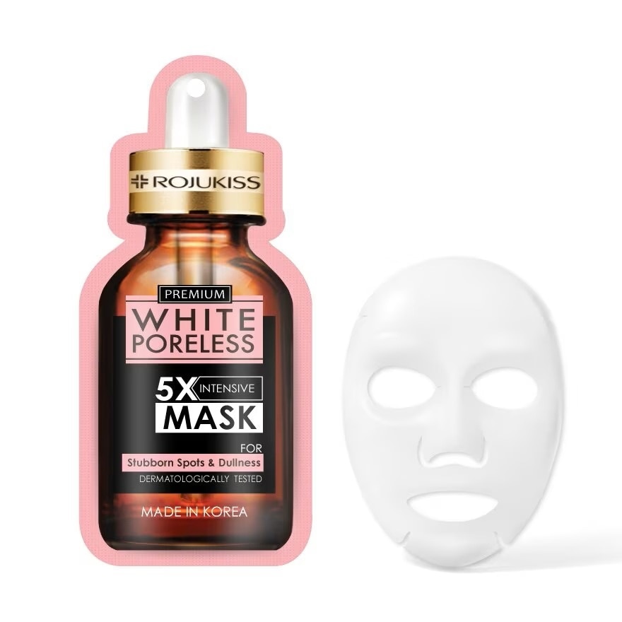 Mặt Nạ Giấy Rojukiss Làm Mờ Thâm và Dưỡng Sáng Da Premium White Poreless 25ml image