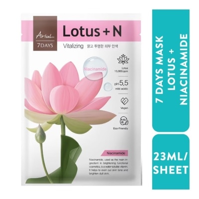 ARIUL Mặt Nạ Ariul 7Days Lotus + Niacinamide Hoa Sen Sáng Mịn Da & Đầy Sức Sống 23ml