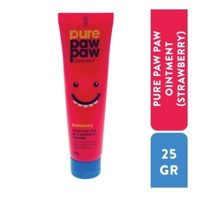 PURE PAW PAW Kem Dưỡng Pure Paw Paw Ointment Strawberry Chiết Xuất Dâu Cấp Ẩm & Giảm Nứt Nẻ 25g