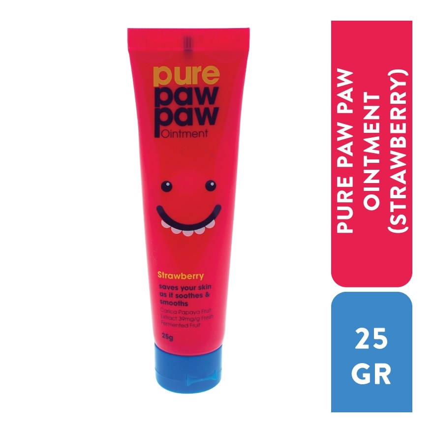 Kem Dưỡng Pure Paw Paw Ointment Strawberry Chiết Xuất Dâu Cấp Ẩm & Giảm Nứt Nẻ 25g