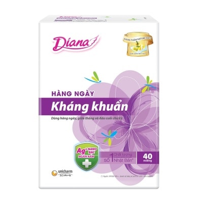 DIANA Băng Vệ Sinh Diana Sensi Hằng Ngày Kháng Khuẩn 40 Miếng