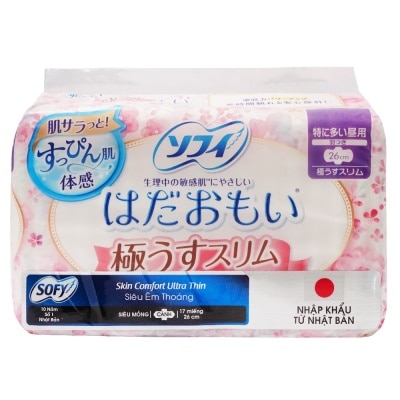 SOFY Skin Comfort Ultra Thin 26cm 17 Pads