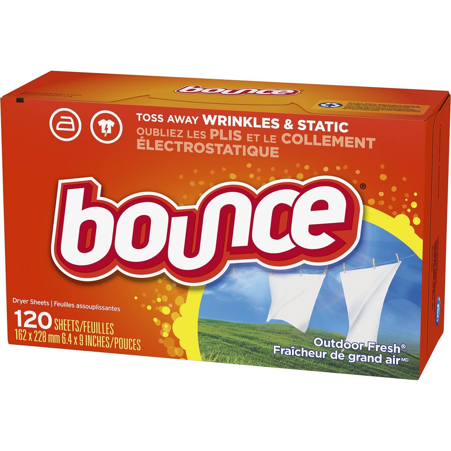 Giấy Thơm Quần Áo Bounce Dùng Cho Máy Sấy Outdoor Fresh 120 Tờ