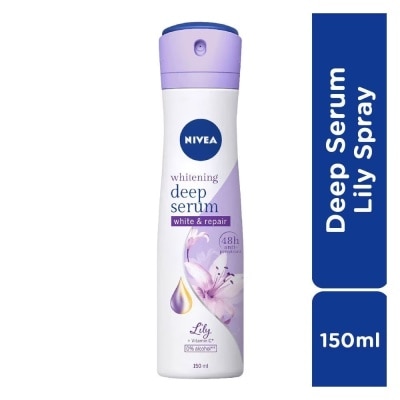 NIVEA Xịt Ngăn Mùi Nivea Dưỡng Trắng Hương Hoa Ly Trắng Whitening Deep Serum 150ml