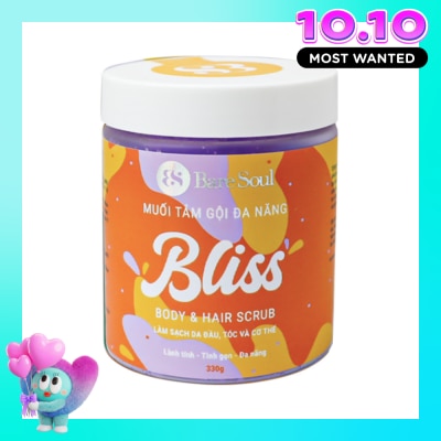 BARESOUL Ginger Extract and AHA Bliss Body & Hair Scrub 330g image