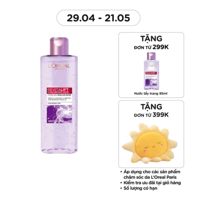 L'OREAL PARIS Nước Tẩy Trang L'Oreal Paris Giúp Căng Mịn Da Revitalift Hyaluronic Acid Micellar Water 400ml