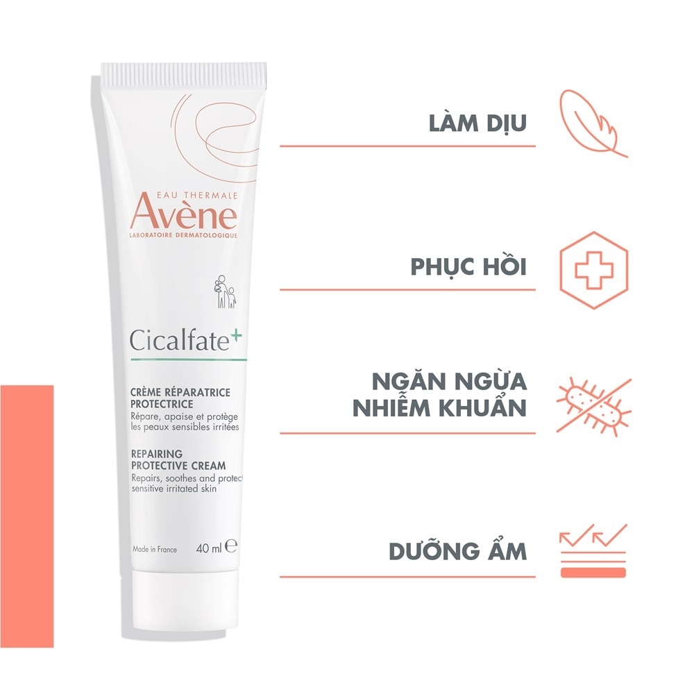 Kem Phục Hồi Avène Giúp Làm Lành Da, Làm Dịu Tổn Thương Trên Da 40ml