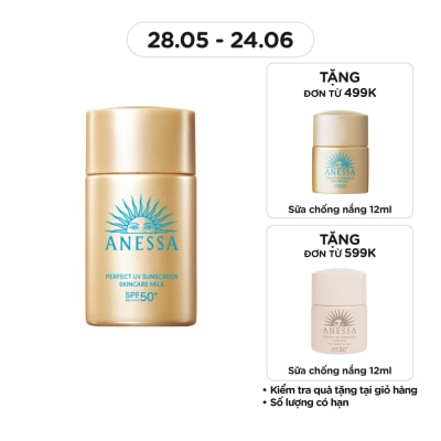 ANESSA - Sữa Chống Nắng Anessa Dưỡng Da Kiềm Dầu Bảo Vệ Hoàn Hảo SPF50+ PA++++ 20ml