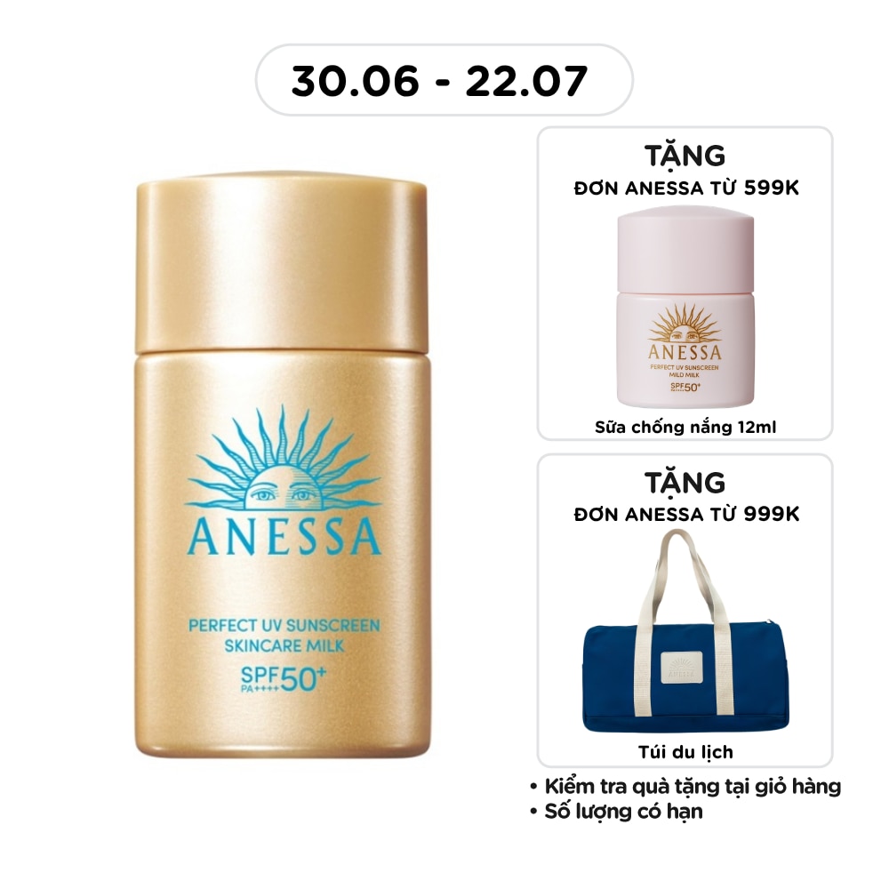 Sữa Chống Nắng Anessa Dưỡng Da Kiềm Dầu Bảo Vệ Hoàn Hảo SPF50+ PA++++ 20ml