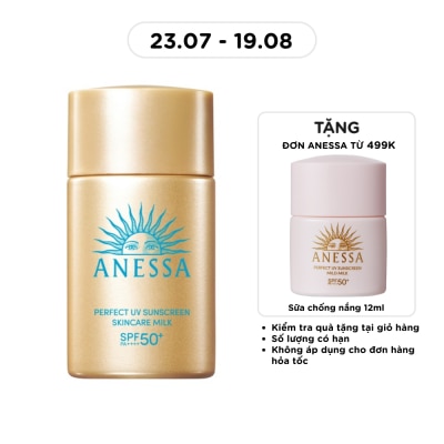 ANESSA - Sữa Chống Nắng Anessa Dưỡng Da Kiềm Dầu Bảo Vệ Hoàn Hảo SPF50+ PA++++ 20ml image