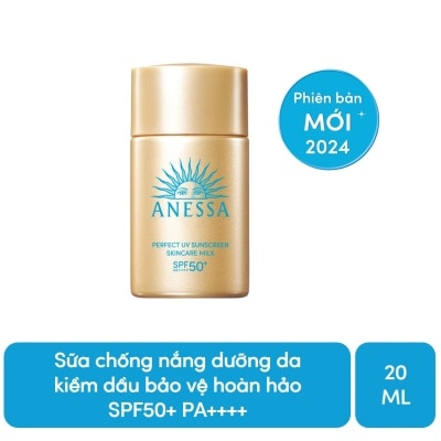 ANESSA Sữa Chống Nắng Anessa Dưỡng Da Kiềm Dầu Bảo Vệ Hoàn Hảo SPF50+ PA++++ 20ml