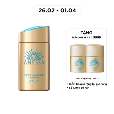 ANESSA Sữa Chống Nắng Anessa Dưỡng Da Kiềm Dầu Bảo Vệ Hoàn Hảo Perfect UV SPF50+ PA++++ 60ml
