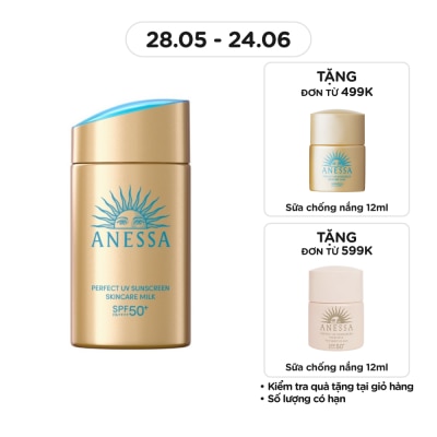 ANESSA - Sữa Chống Nắng Anessa Dưỡng Da Kiềm Dầu Bảo Vệ Hoàn Hảo Perfect UV SPF50+ PA++++ 60ml