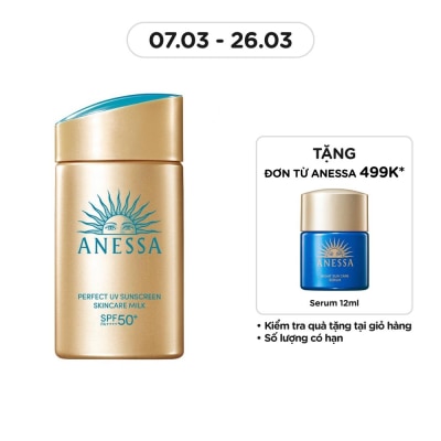 ANESSA Sữa Chống Nắng Anessa Dưỡng Da Kiềm Dầu Bảo Vệ Hoàn Hảo Perfect UV SPF50+ PA++++ 60ml