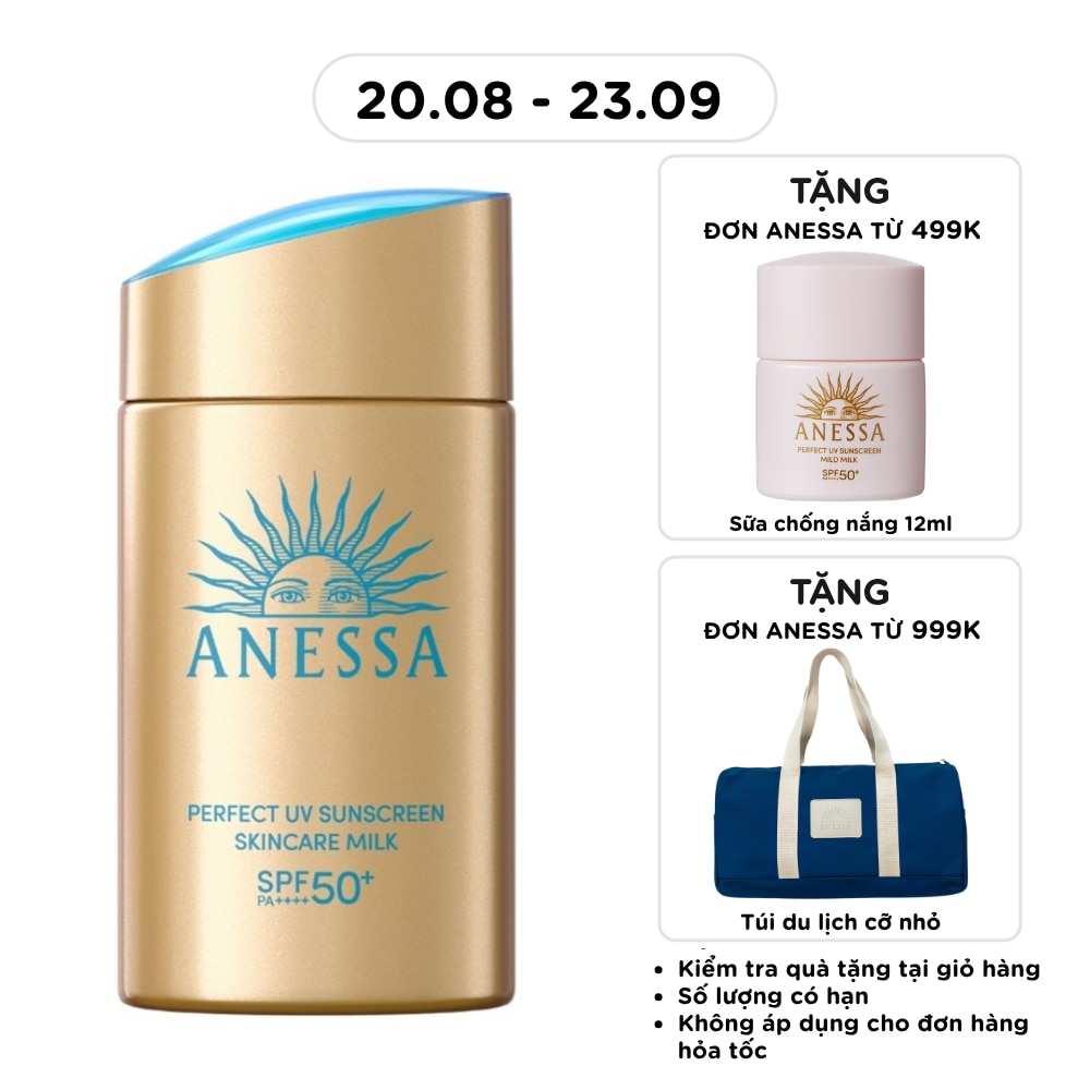 Sữa Chống Nắng Anessa Dưỡng Da Kiềm Dầu Bảo Vệ Hoàn Hảo Perfect UV SPF50+ PA++++ 60ml image