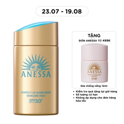 ANESSA - Sữa Chống Nắng Anessa Dưỡng Da Kiềm Dầu Bảo Vệ Hoàn Hảo Perfect UV SPF50+ PA++++ 60ml image