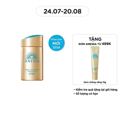 ANESSA Sữa Chống Nắng Anessa Dưỡng Da Kiềm Dầu Bảo Vệ Hoàn Hảo Perfect UV SPF50+ PA++++ 60ml