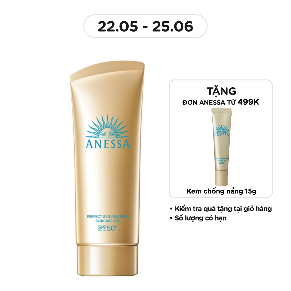 Gel Chống Nắng Anessa Dưỡng Ẩm Bảo Vệ Hoàn Hảo Perfect UV SPF50+ PA++++ 90g
